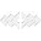 Ekena Millwork Zoe Architectural Grade PVC Ceiling Medallion, 24"W x 16"H x 3"ID x 7 1/2"C x 1"P, Two-Piece CMP24X16ZE2-03000 - alternate 3